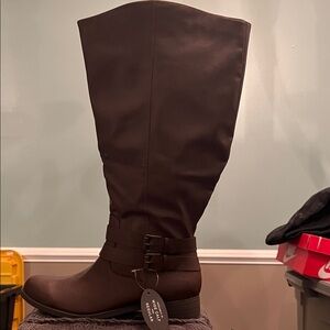 Style & Co. Dark Brown Heeled Boots